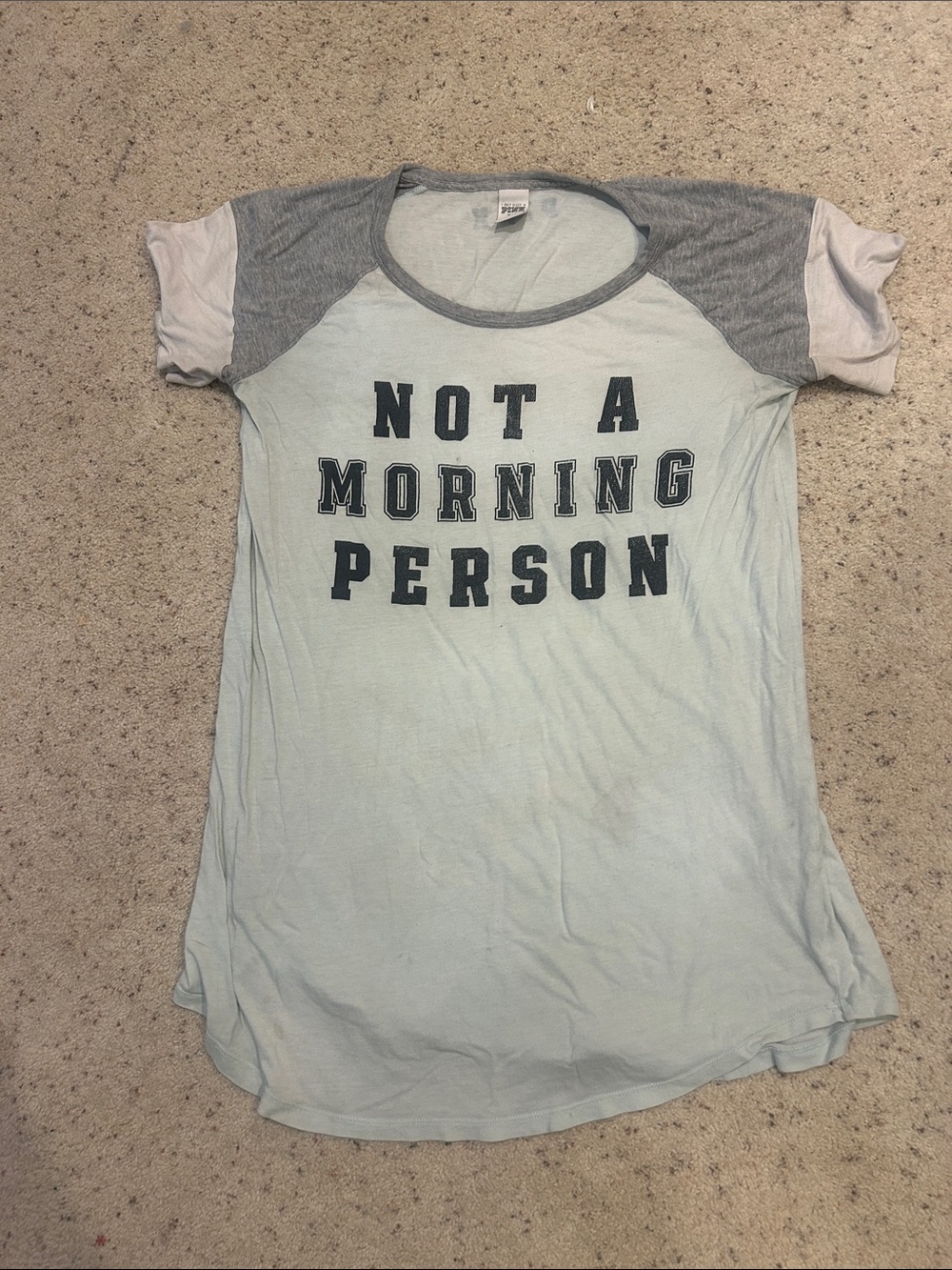 PINK Victoria's Secret Light Blue Sleep Tee/Nightgown